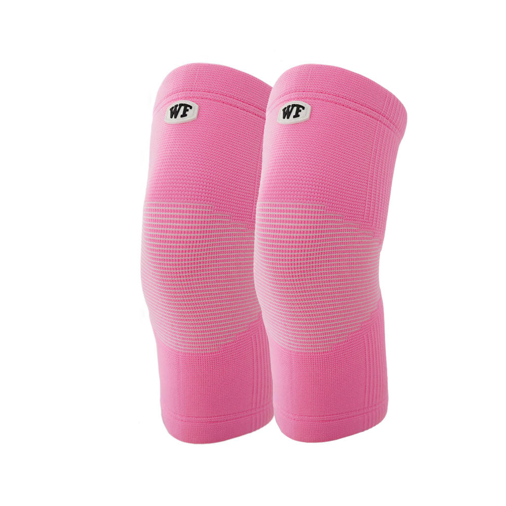 Double Layer Cotton Knee Sleeves Pink