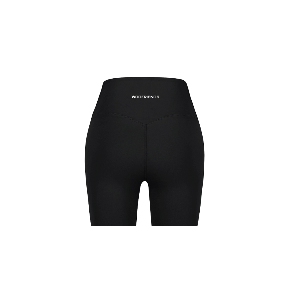 WOD Friends Sports Logo Women's  Leggings Medium Shorts 6"