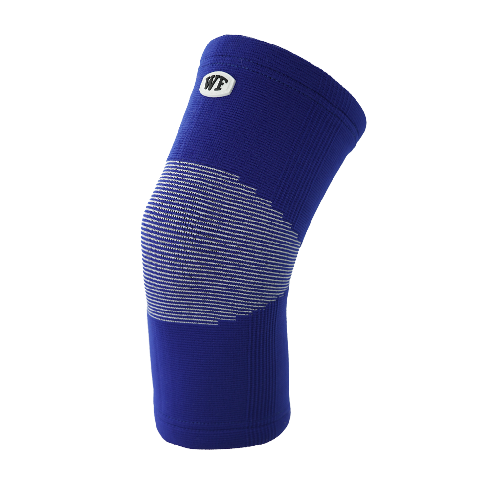 Double Layer Cotton Knee Sleeves Blue