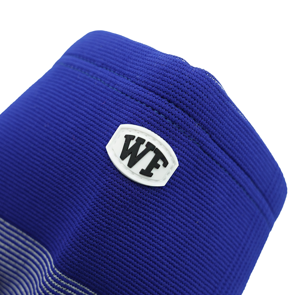 Double Layer Cotton Knee Sleeves Blue