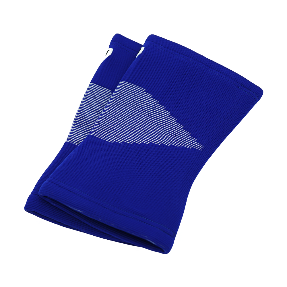 Double Layer Cotton Knee Sleeves Blue