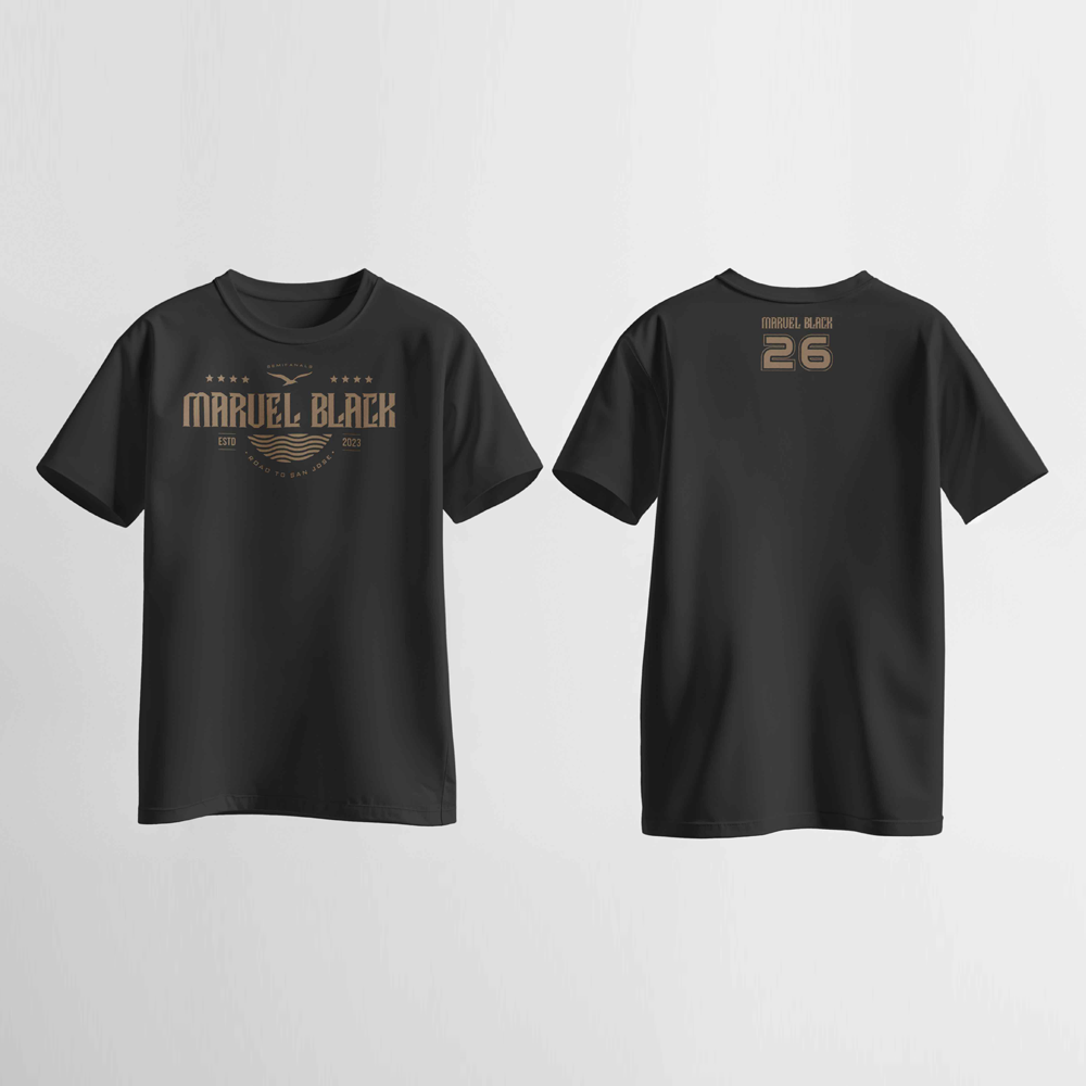 [Limited Edition] WODFRIENDS MARVEL BLACK T-SHIRTS